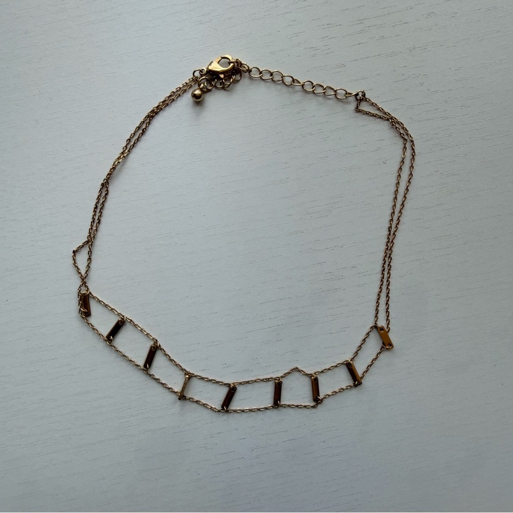 Uncommon James Gold Link Bar Choker Necklace